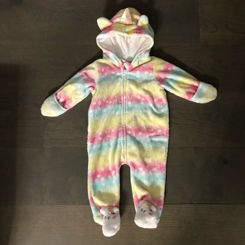 Penelope brand warm fleece unicorn sleeper 6-9M